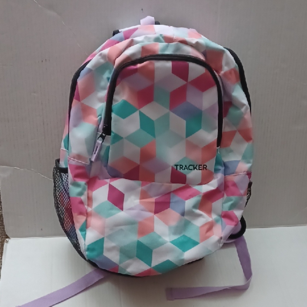 4/$40 New Geometric Backpack - Multicolor